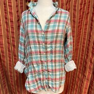 CP Shades Plaid Button down shirt M